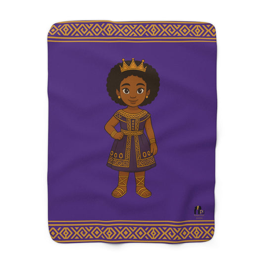 “Little Queen Sherpa” Fleece Blanket