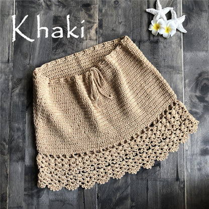 Hand-Woven Beach Bikini Export Swimsuit A- line Skirt Factory Direct