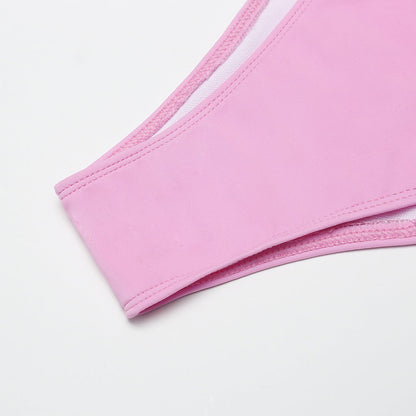 Pink Sexy Bikini Women Seperated Swimwear Bikini