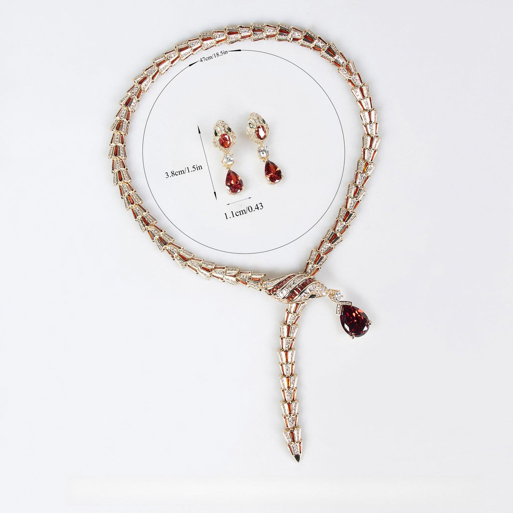 18k Gold Serpent Jewelry Set