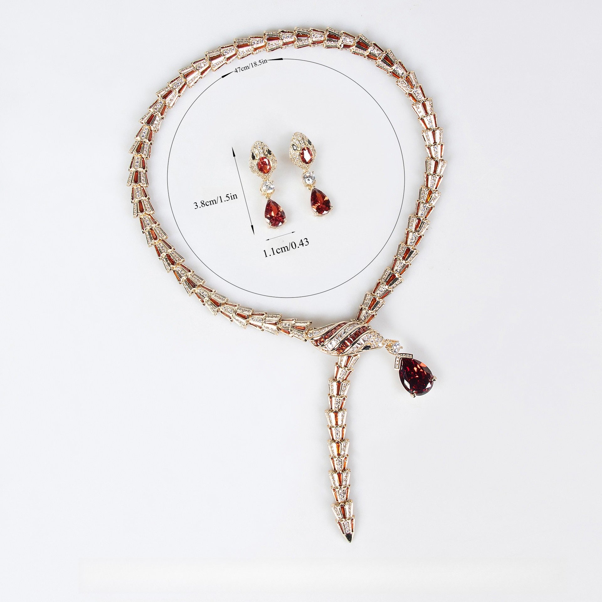 18k Gold Serpent Jewelry Set