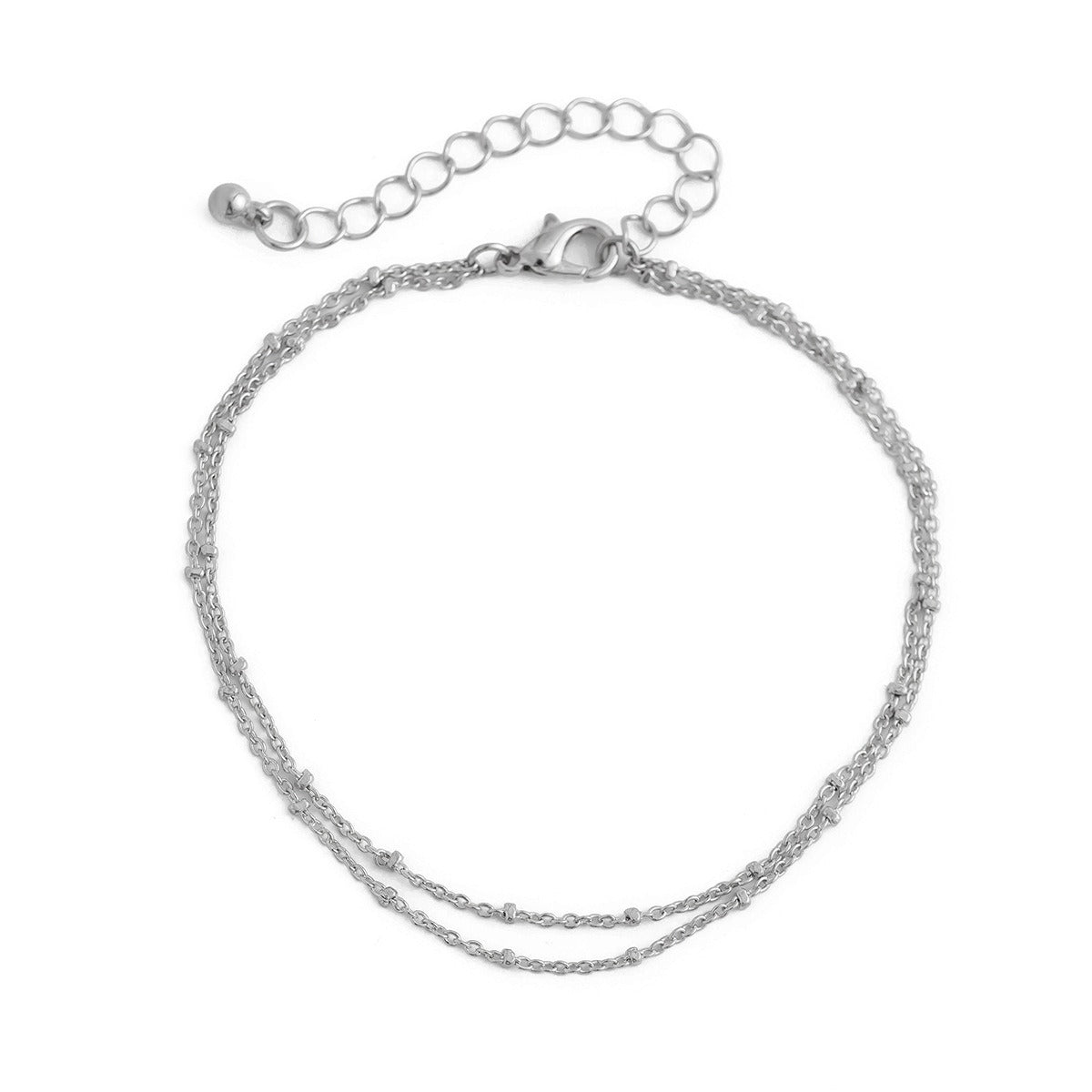 Star-Shaped Butterfly Chain Imitation Pearl Anklet