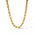 18k gold horseshoe chain bracelet and earrings