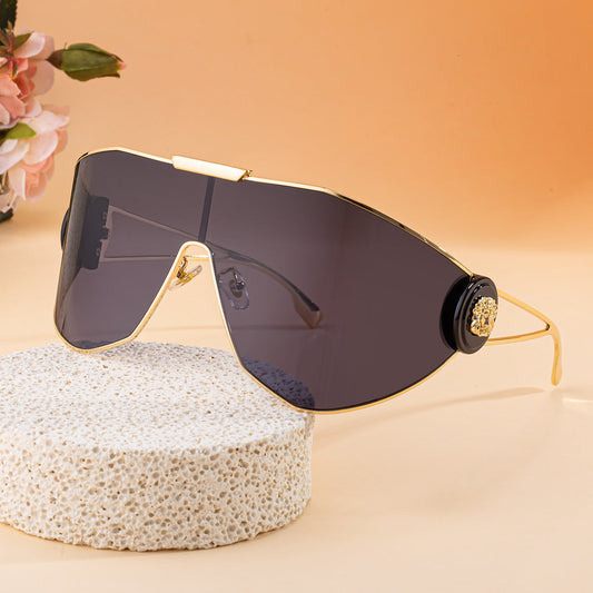 Women's Full-Frame Sports Aviator Sunglasses — Integrated Lens UV Protection