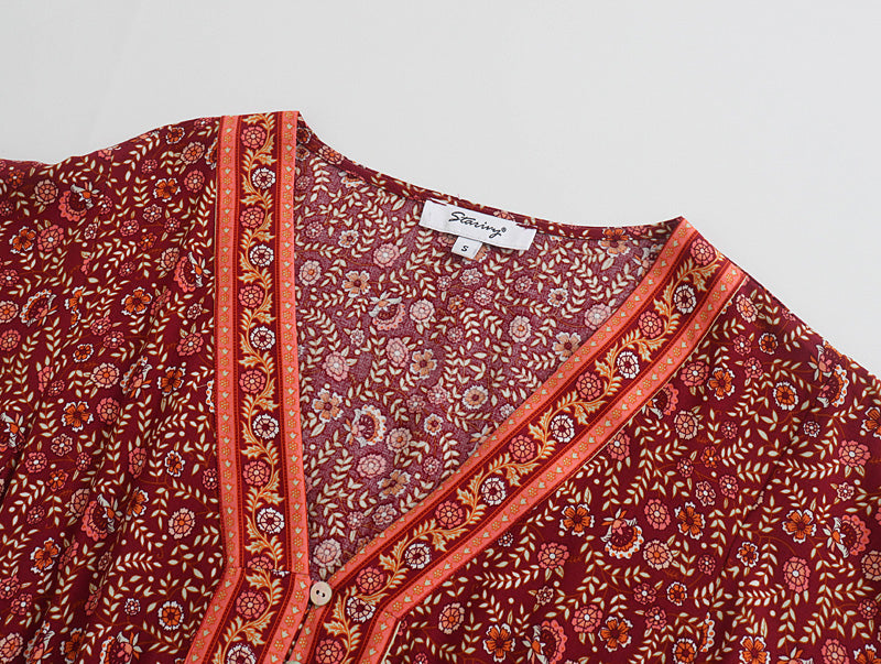 Spring Women Printing Positioning Floral