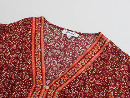 Spring Women Printing Positioning Floral