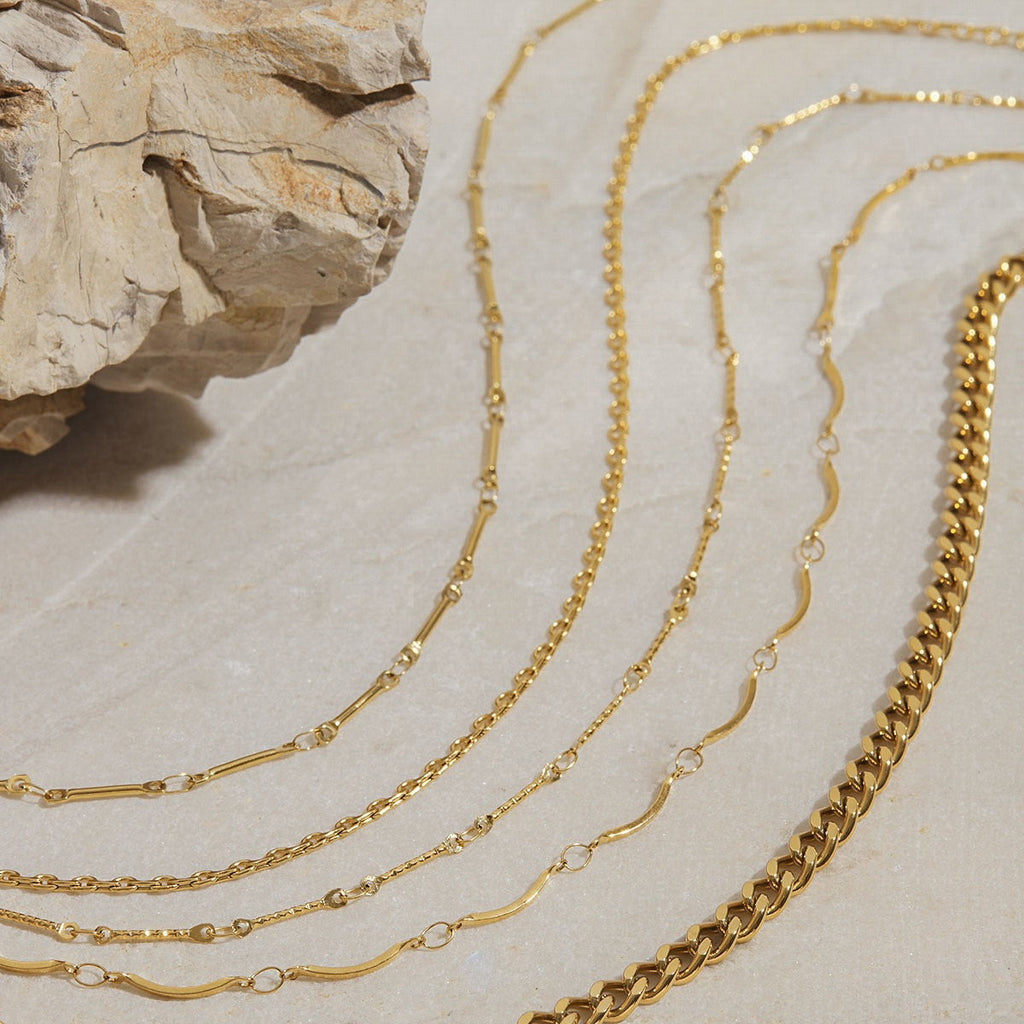 18K Gold Chain Design Exquisite Fashion Necklace