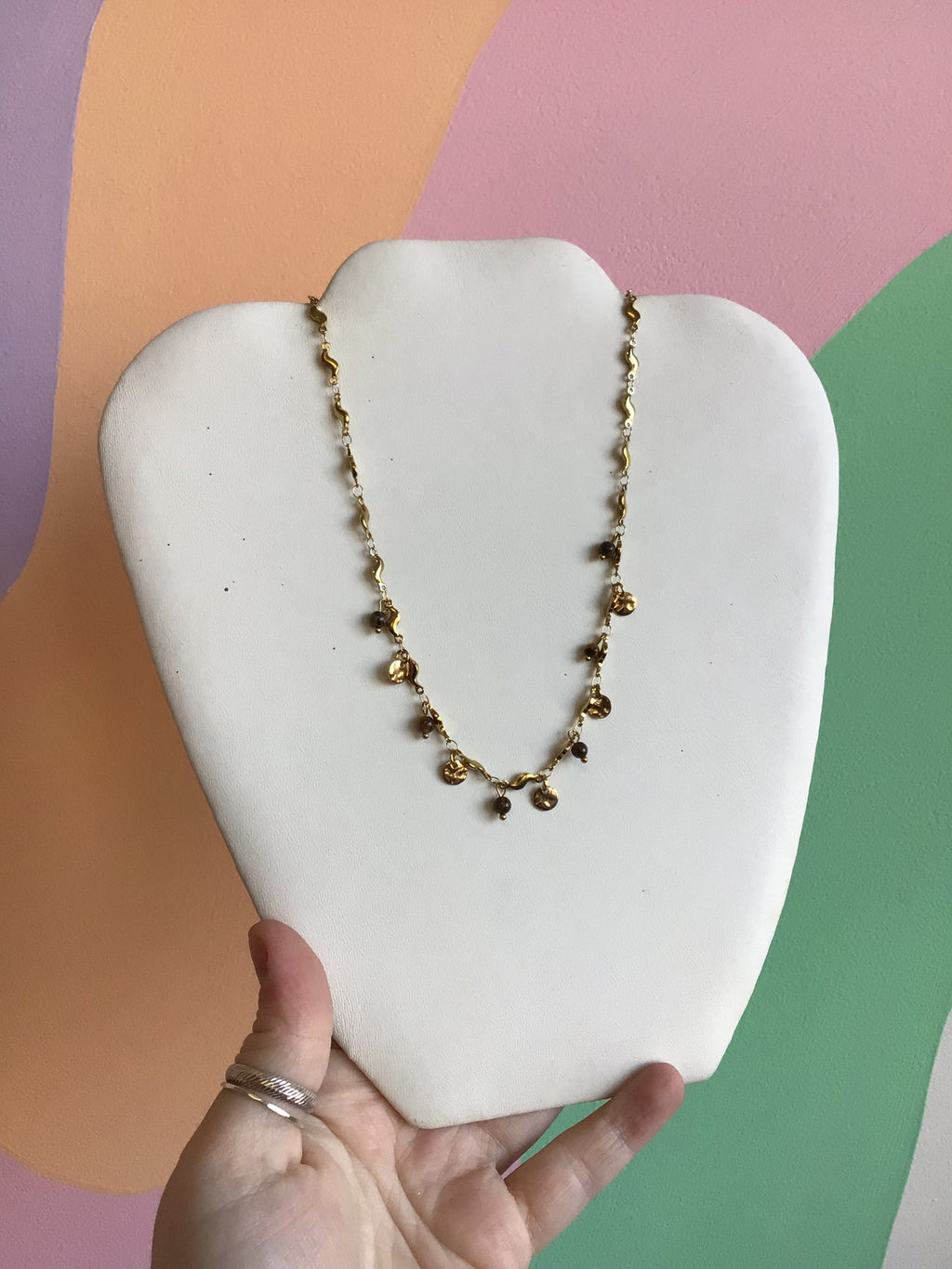 Jangly Layering Titanium Necklace