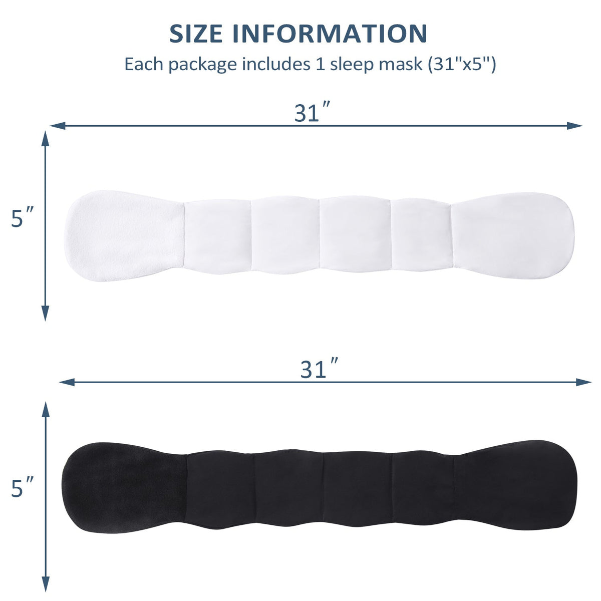 Closeout - Weighted Sleep Mask with Glass Beads for Men Women Sleeping Nap Travel