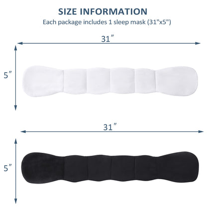 Closeout - Weighted Sleep Mask with Glass Beads for Men Women Sleeping Nap Travel