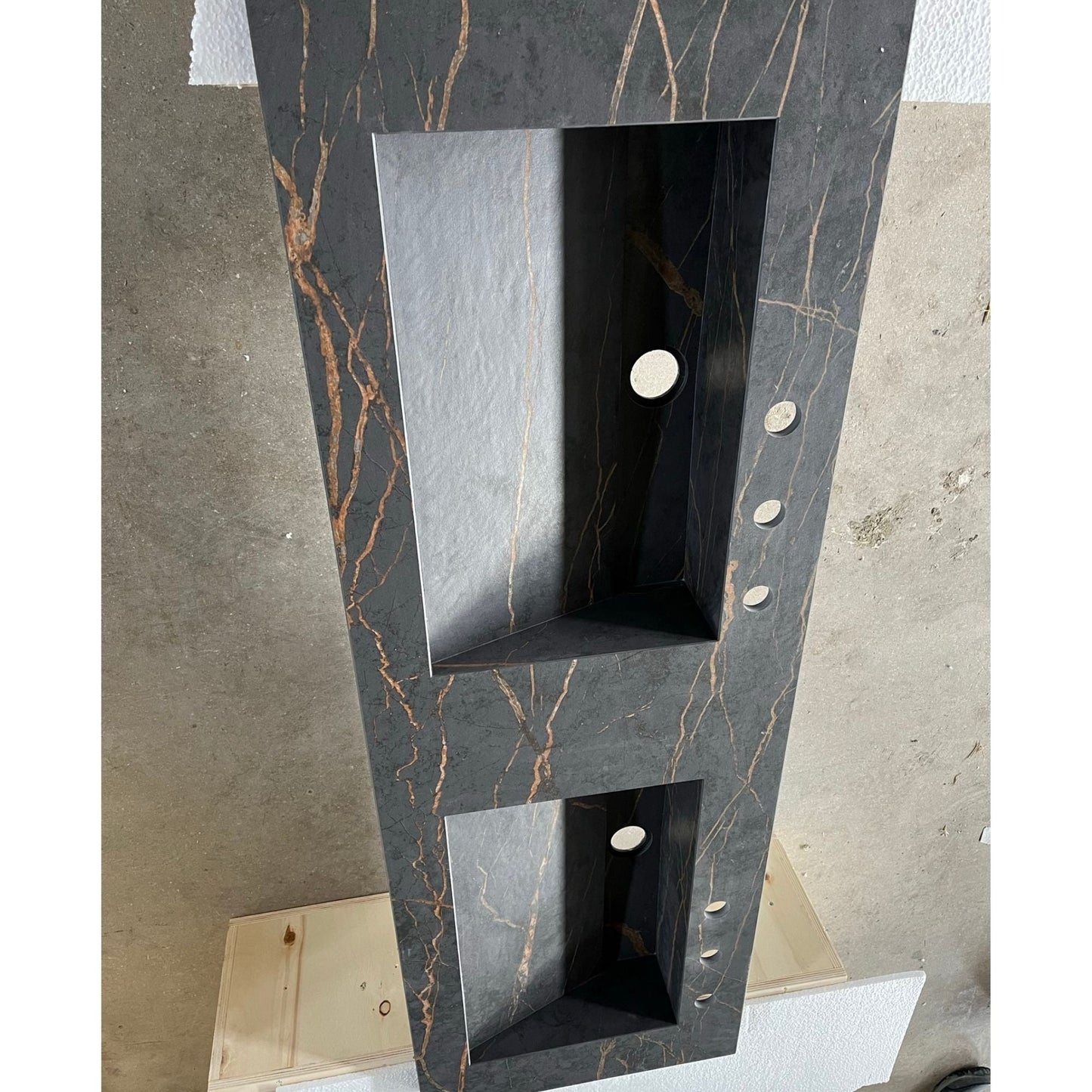 Dekton Laurent Engineered Porcelain Double Basin Sink - Handcrafted