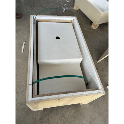 Travertine Handcrafted Custom Bathroom Sink with Natural Veining