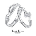 S925 Silver Love Couple Ring
