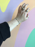 Titanium Cuban Chain Gem Bracelet