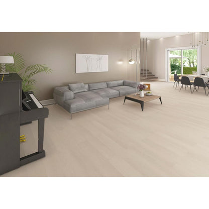 22MIL Heavy-Duty Wearlayer SPC Vinyl Rigid Core Aspen Beige, 5mm Thick, 1mm IXPE Soundpad - Pine Collection