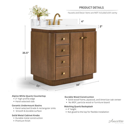 Aston 36" Bath Vanity Set