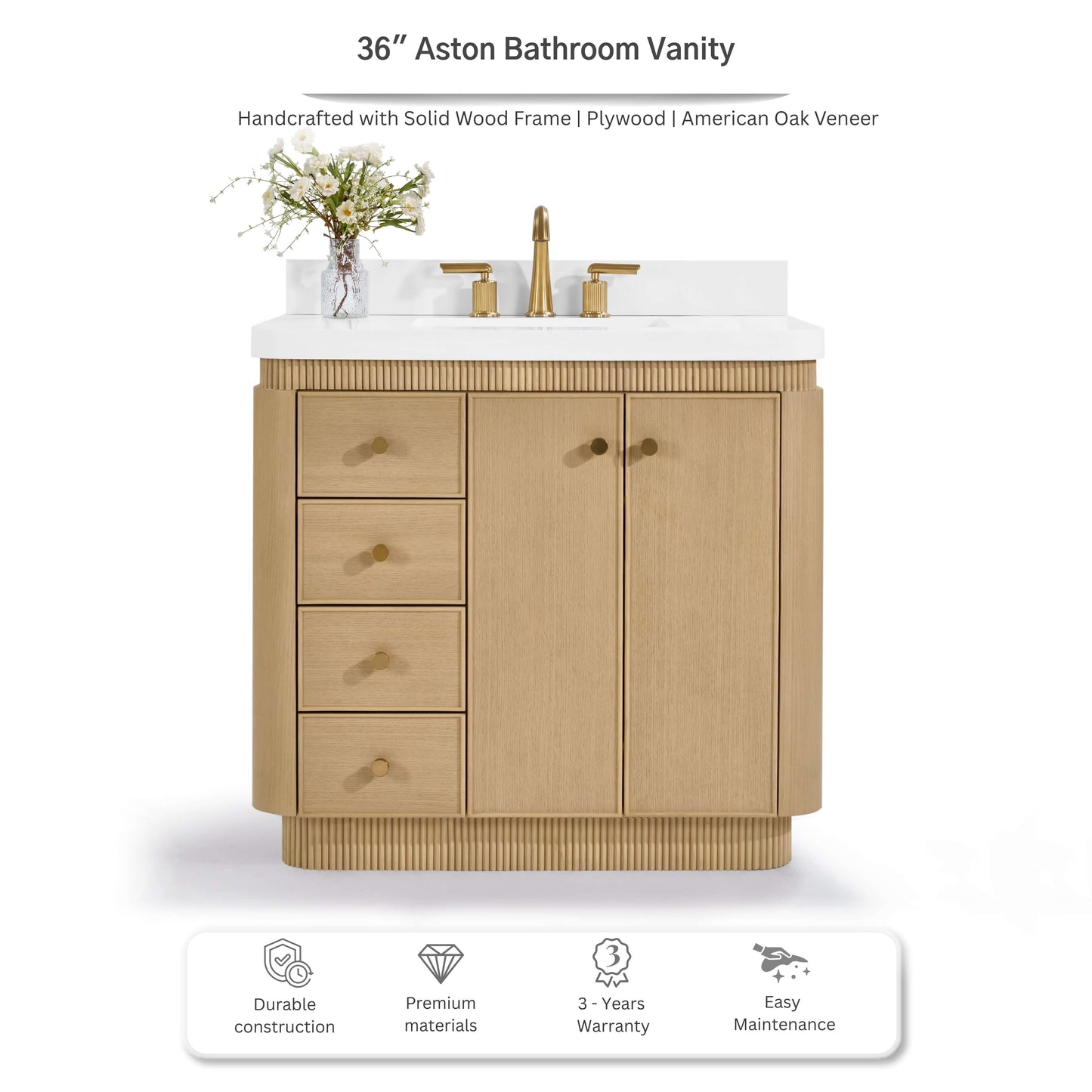 Aston 36" Bath Vanity Set