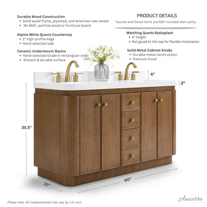 Aston 60" Bath Vanity Set