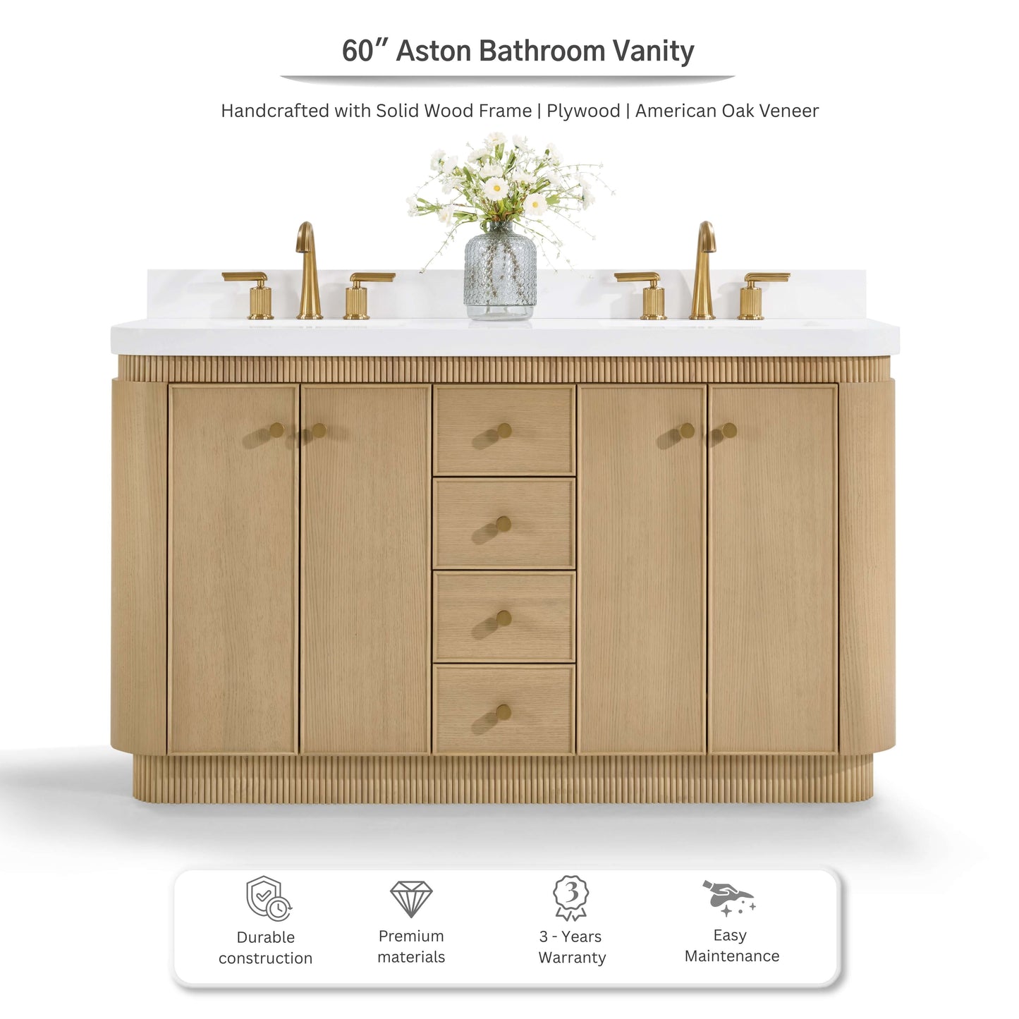 Aston 60" Bath Vanity Set
