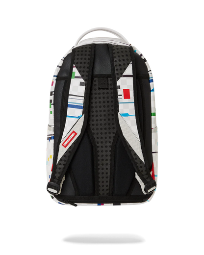 Sprayground Glitch White Check DLXVV Backpac B5465