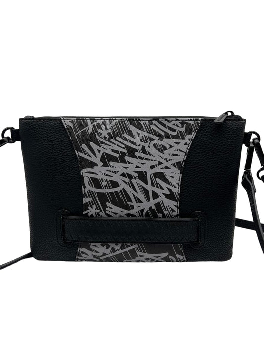 Sprayground Midnight Raceway Graffiti Crossover Clutch With Shoulder Strap B6496