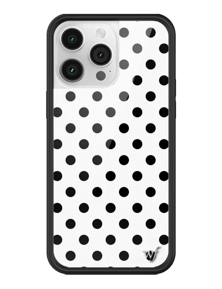 Polka Dot | White and Black iPhone Case