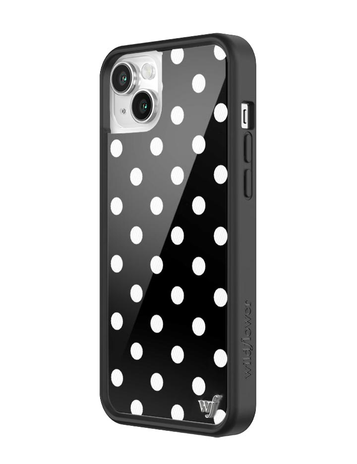 Polka Dot | Black and White iPhone Case