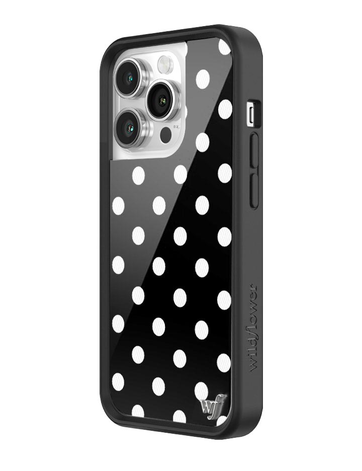 Polka Dot | Black and White iPhone Case