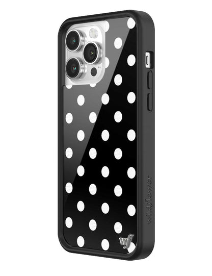Polka Dot | Black and White iPhone Case