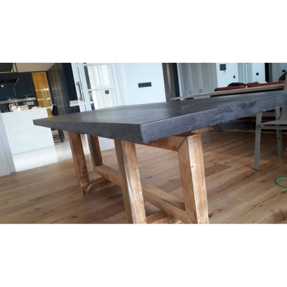 Lightweight Glass Fiber Reinforced Concrete Rectangular Dining Table - 39W x 118L