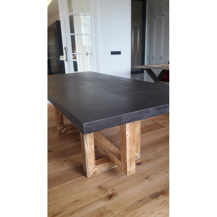 Lightweight Glass Fiber Reinforced Concrete Rectangular Dining Table - 39W x 118L