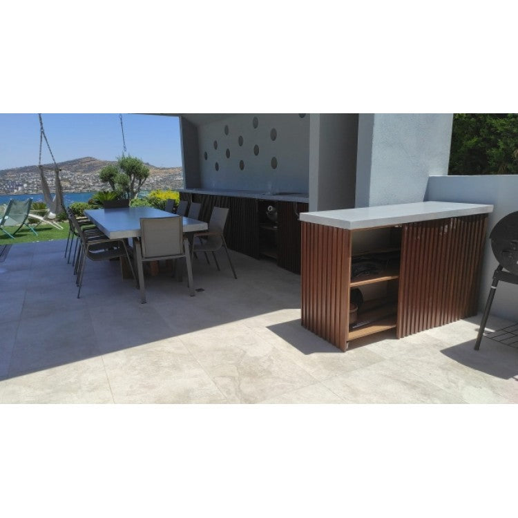 Lightweight Glass Fiber Reinforced Concrete Rectangular Dining Table - 39W x 118L