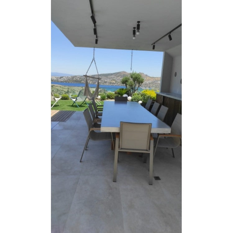 Lightweight Glass Fiber Reinforced Concrete Rectangular Dining Table - 39W x 118L