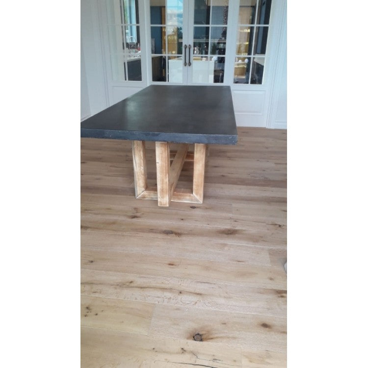 Lightweight Concrete Rectangular Dining Table 47 by 138 Inches Modern Industrial