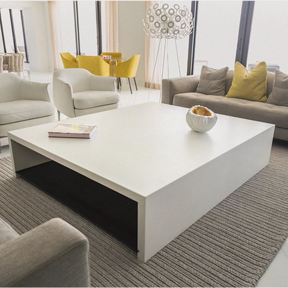 Lightweight Concrete Industrial Modern Coffee Table - 47x47x12