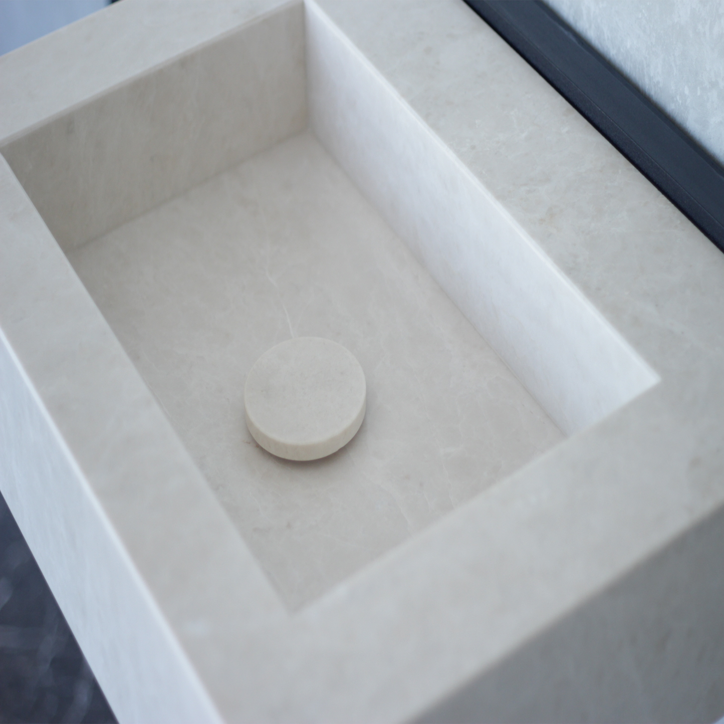 Light Pearl Marble Sink - Handcrafted Premium Artisan Finish