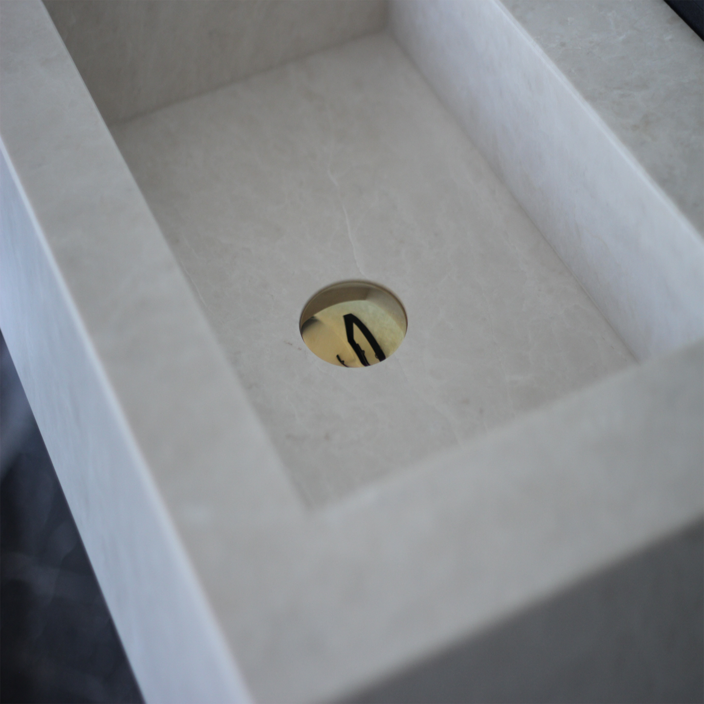 Light Pearl Marble Sink - Handcrafted Premium Artisan Finish