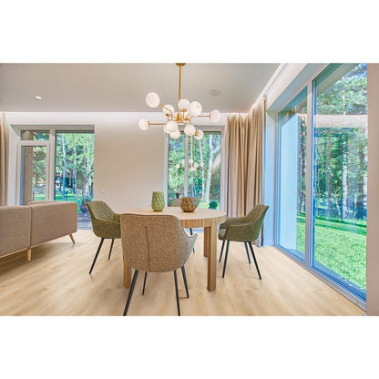22MIL Heavy-Duty Wearlayer SPC Vinyl Rigid Core Beige Oak Light, 5mm Thick, 1mm IXPE Soundpad - Pine Collection