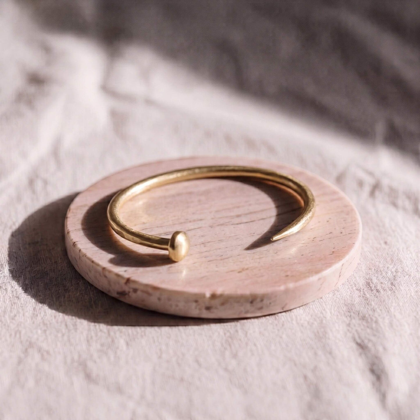 Bent Nail Brass Cuff Bracelet | Doa