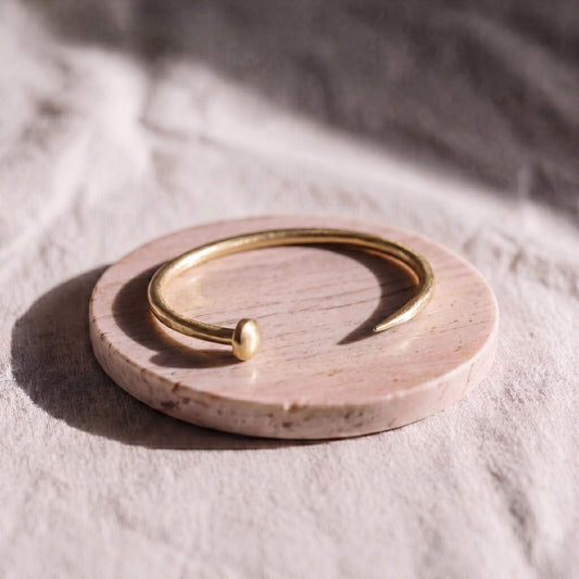 Bent Nail Brass Cuff Bracelet | Doa