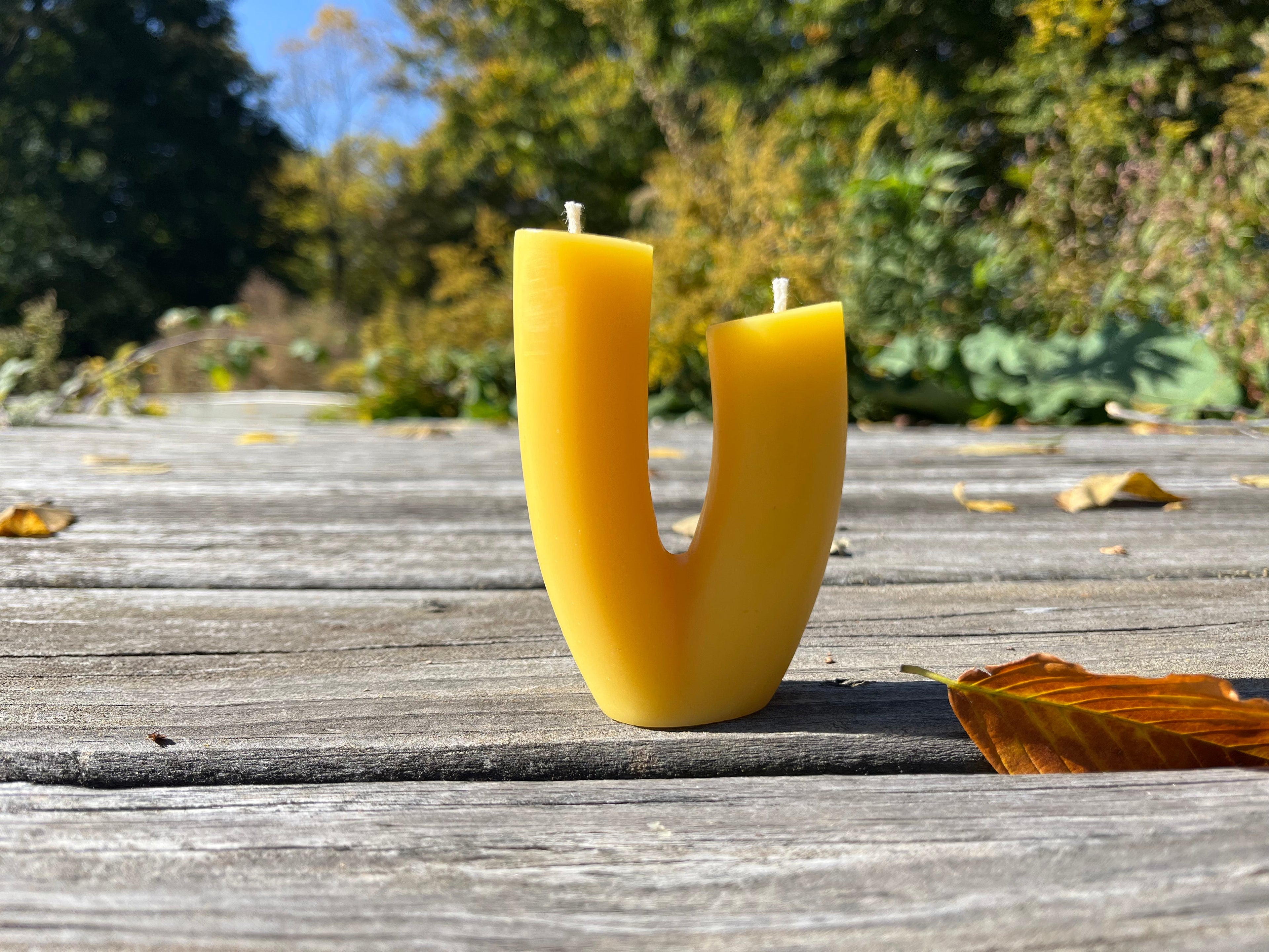 Pure Beeswax Blossom Candle