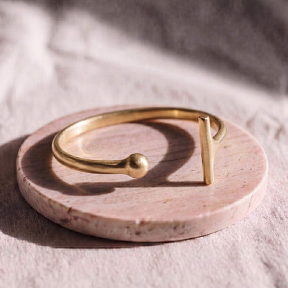 Teardrop Asymmetrical Cuff Bracelet | Shaba