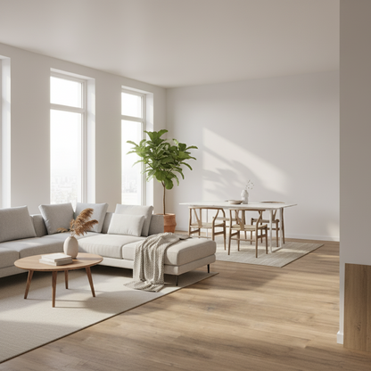 Brownish 22mil Heavy Duty Wear Layer SPC Vinyl Rigid Core 7.6mm Thick, 1.5mm IXPE Sound P - Pine Collection