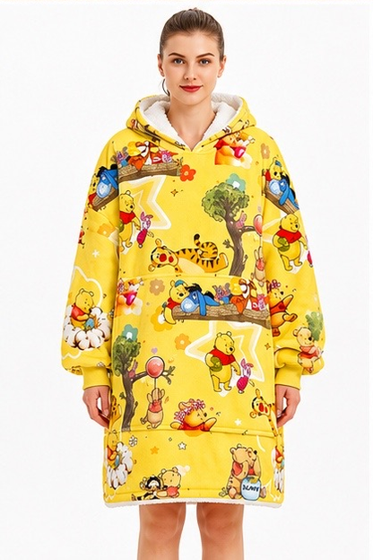 Winnie the Pooh & Friends Wearable Blanket Hoodie for Kids & Adults