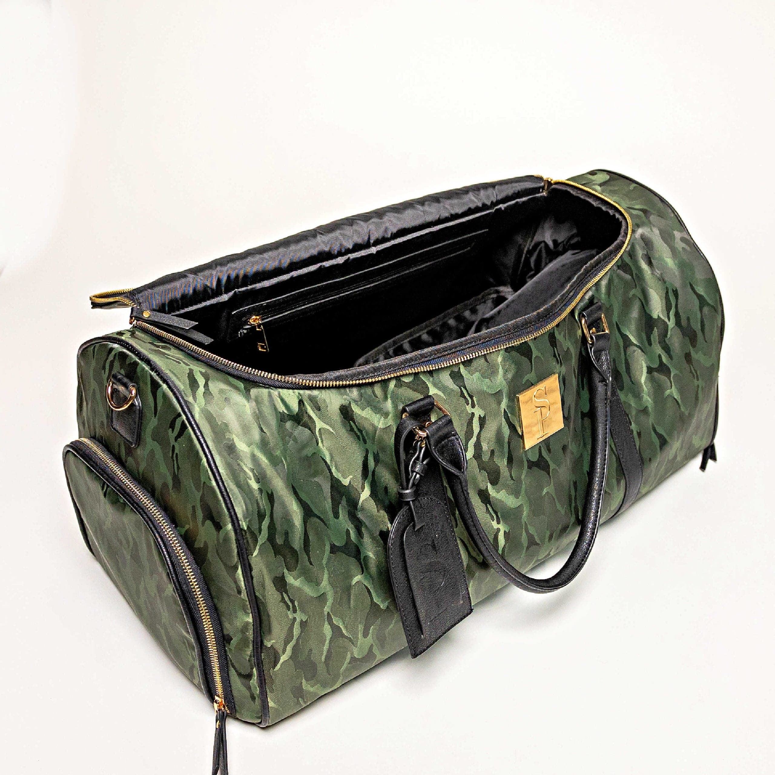 Green Camo Weekender Duffle Bag (FLASH SALE)