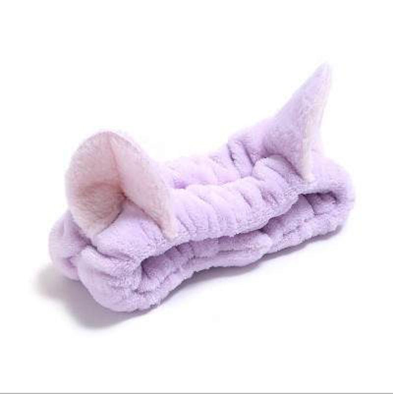 Cute Cat Ears Headband – Soft Hair Wrap for Makeup Routine