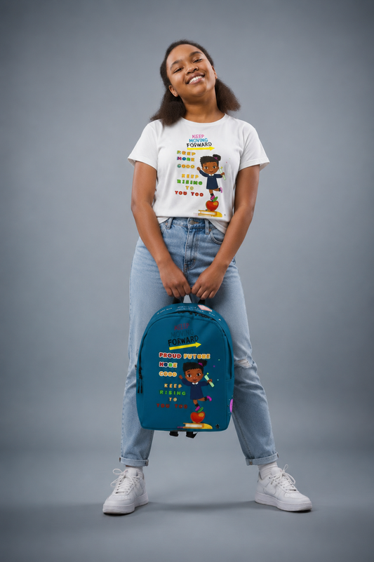 Young Gifted Black Keep Moving Forward Proud Future HBCU Grad Backpack