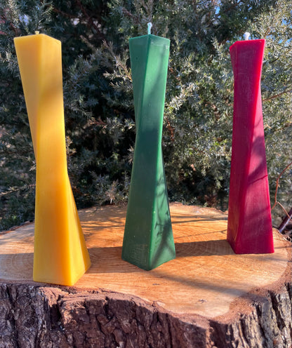Beeswax Evening Dress Candle