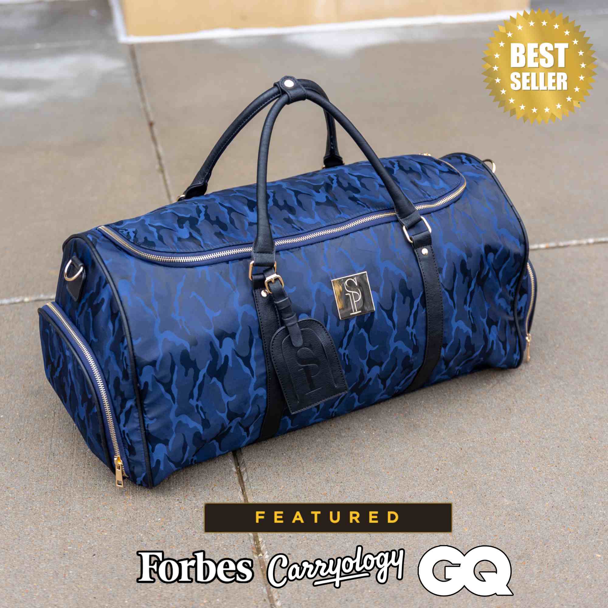 Blue Camo Weekender Duffle Bag (FLASH SALE)