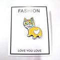 Fun Corgi Enamel Pin with Diving Goggles – Perfect for Bags & Hats
